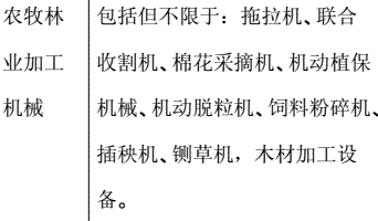 需要实施装运前检验的农机产品