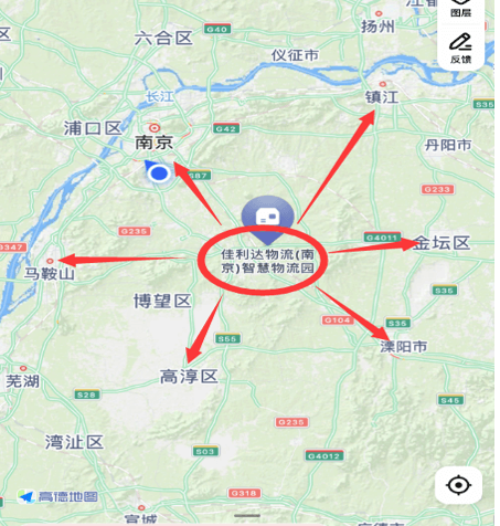 南京溧水PG国际智慧物流园区位图